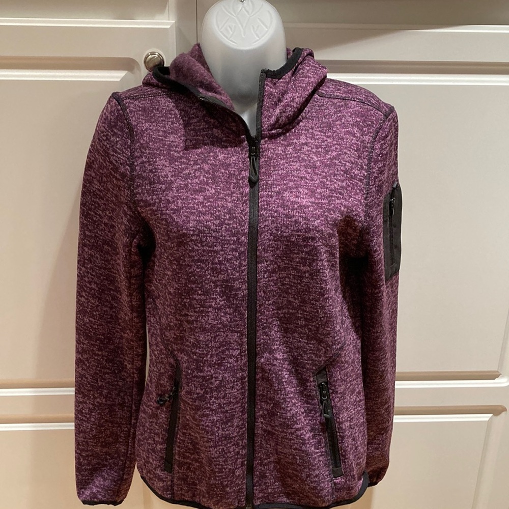 EUC Stoic Sweater Fleece hooded jacket. Size S.